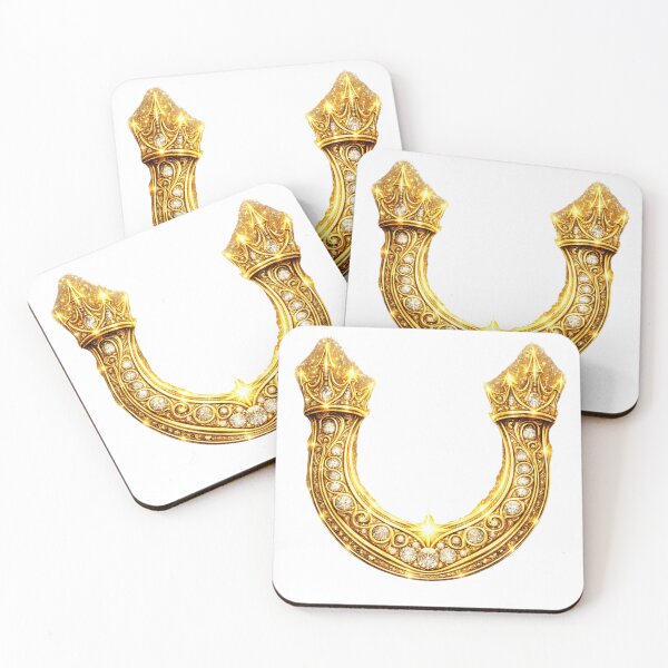 Item preview, Golden Lucky Horseshoe. Symbol of Luck and Prosperity. designed and sold by Nika Art Studio.