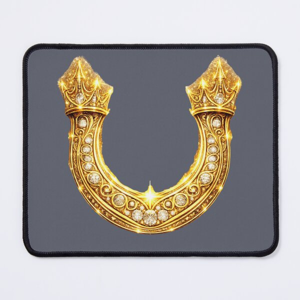 Item preview, Golden Lucky Horseshoe. Symbol of Luck and Prosperity. designed and sold by Nika Art Studio.