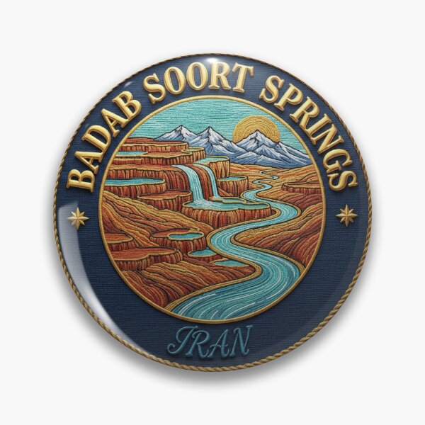 Item preview, Badab Soort Springs, Iran – Terraces, Mineral Water & Mountains designed and sold by Girih.