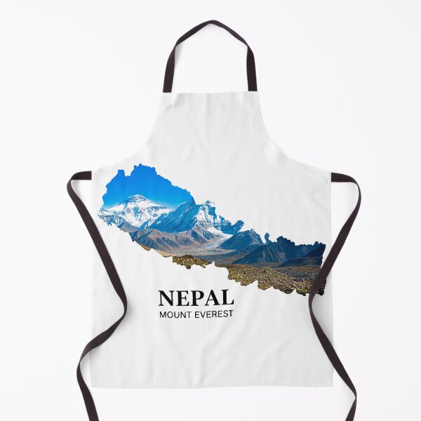 Item preview, Nepal Map Art - Mount Everest & Himalayan Peaks Adventure Design designed and sold by AbulailArt.