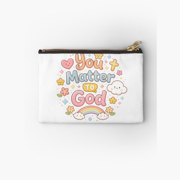 Aperçu de l'œuvre Tu comptes pour Dieu – Joli design chrétien kawaii sur le thème de la foi créée et vendue par ArtsBorn2Create.