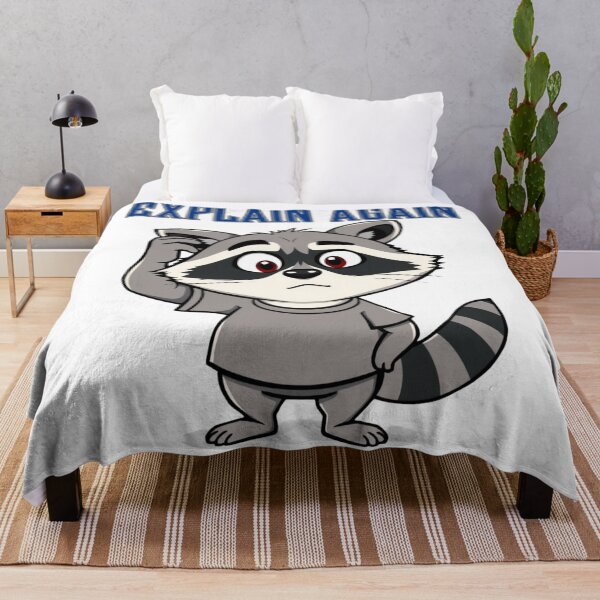 Item preview, Funny Raccoon Meme Collection – Sarcastic Trash Panda Memes – Explain Again Confused Raccoon designed and sold by MiraLumeStudio.