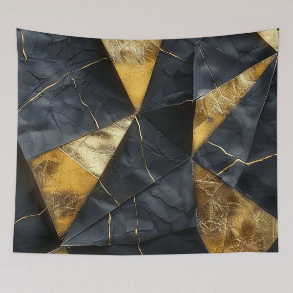 Item preview, Golden And Black Marbled Abstract Art Digital Designs designed and sold by DEC02.
