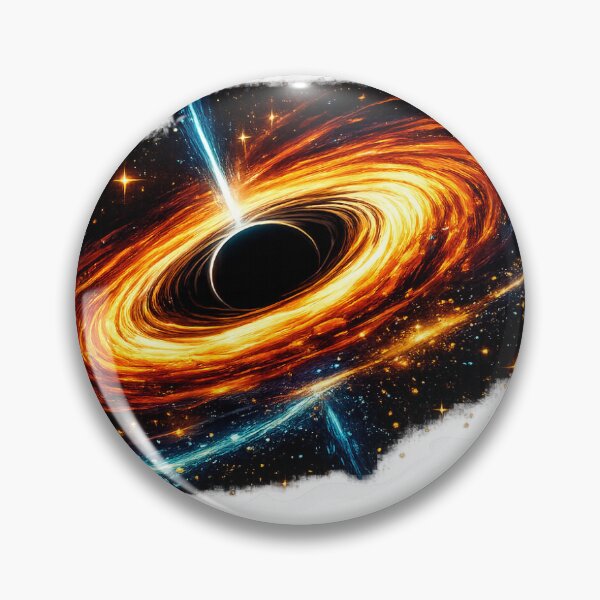 Item preview, Epic Black Hole Space Sticker designed and sold by CreativeSatyaprabh.