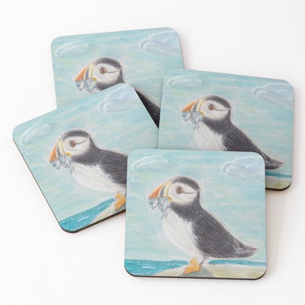 Item preview, Fishing Atlantic Puffin Drawing designed and sold by LilSugarMouse.