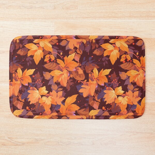 Item preview, Herbstblätter Muster – Warmes Autumn Leaves Pattern Design designed and sold by madkiitten.