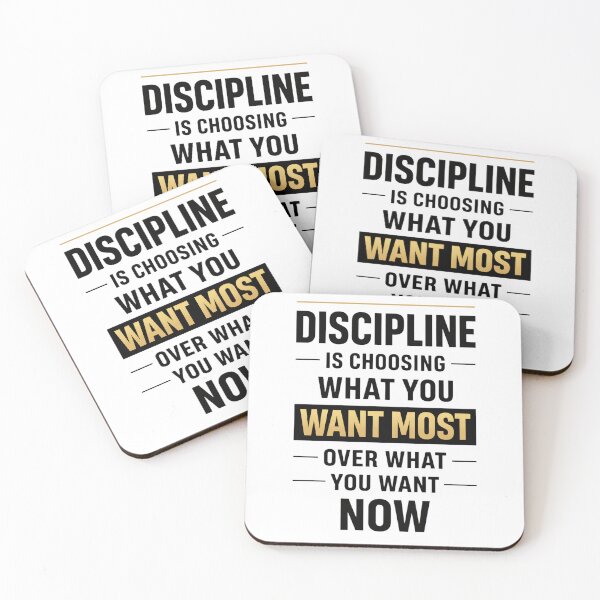 Item preview, Discipline Mindset Success Motivation Quote designed and sold by VibeFusionX.