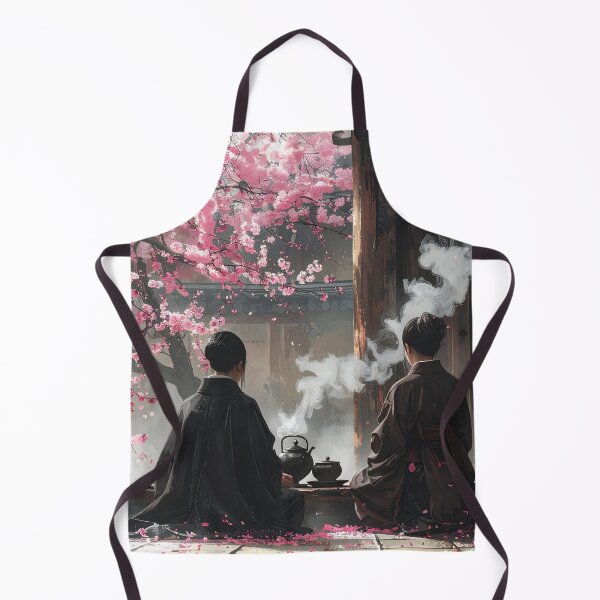 Item preview, Zen Tea Ceremony — Sakura and Meditation designed and sold by Schoenenwald - Illustrations Uniques et Originales.