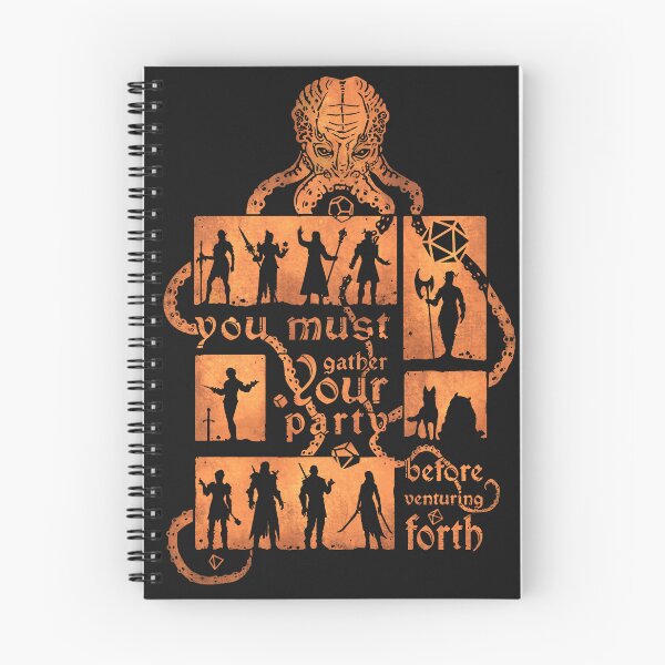 Item preview, Gather your party | DnD Party | Dungeons & Dragons (in gold) designed and sold by keyvei.
