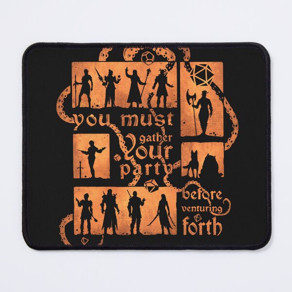 Item preview, Gather your party | DnD Party | Dungeons & Dragons (in gold) designed and sold by keyvei.
