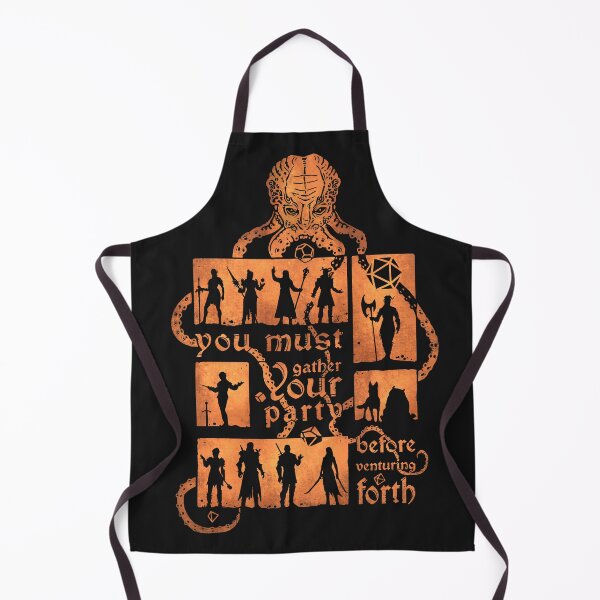 Item preview, Gather your party | DnD Party | Dungeons & Dragons (in gold) designed and sold by keyvei.