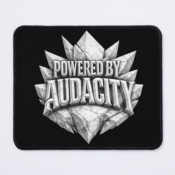 Item preview, POWERED BY AUDACITY Shirt – Bold Rebellious Statement Streetwear Tee designed and sold by POD DYNASTY | Original Print On Demand T-Shirt Graphics.