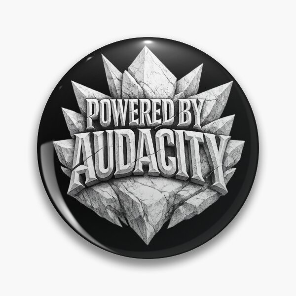 Item preview, POWERED BY AUDACITY Shirt – Bold Rebellious Statement Streetwear Tee designed and sold by POD DYNASTY.