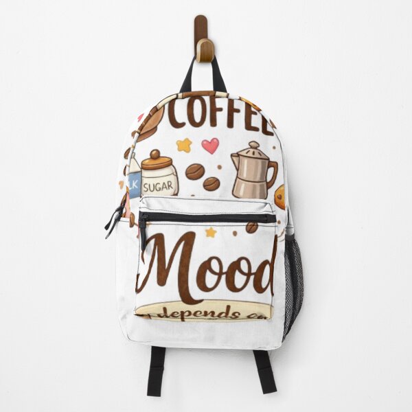 Item preview, Mood Depends on Coffee Cute Cartoon Coffee Lover Design designed and sold by Sanika arts .