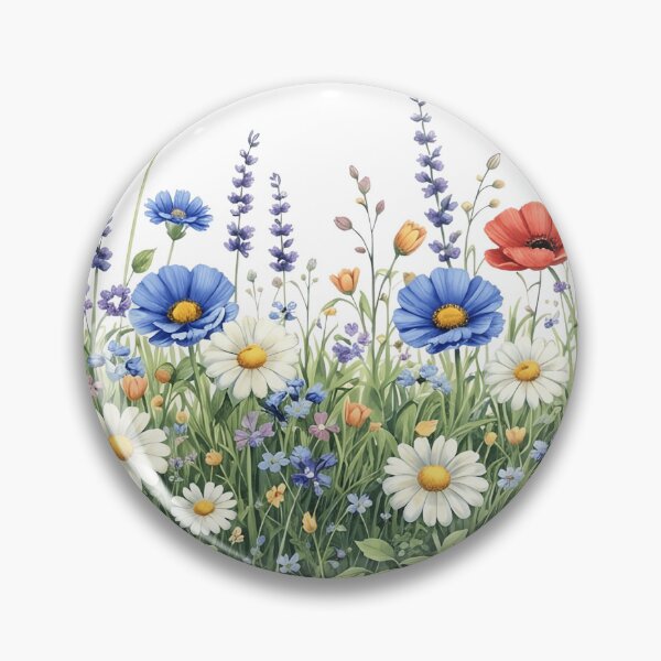 Item preview, Wildflower meadow botanical garden flowers designed and sold by HandicraftArt.