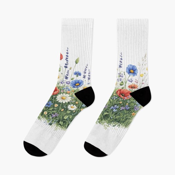Item preview, Wildflower meadow botanical garden flowers designed and sold by HandicraftArt.