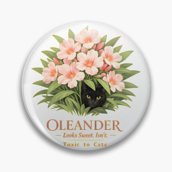 Item preview, Oleander – Looks Sweet, Isn’t | Toxic Plants for Cats Veterinary Awareness Design designed and sold by Bettybee00.