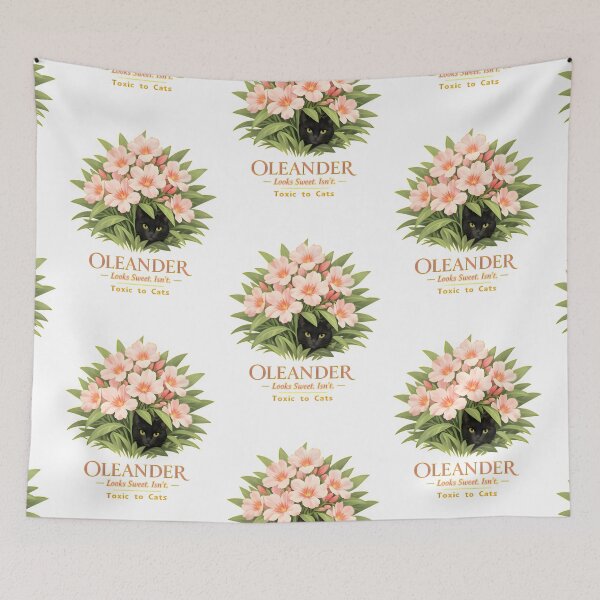 Item preview, Oleander – Looks Sweet, Isn’t | Toxic Plants for Cats Veterinary Awareness Design designed and sold by Bettybee00.