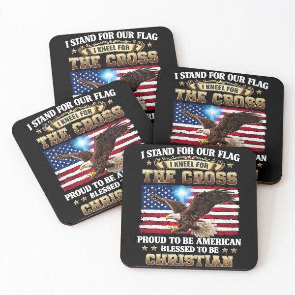 Item preview, I Stand For Our Flag I Kneel For The Cross designed and sold by margamPagenberg.