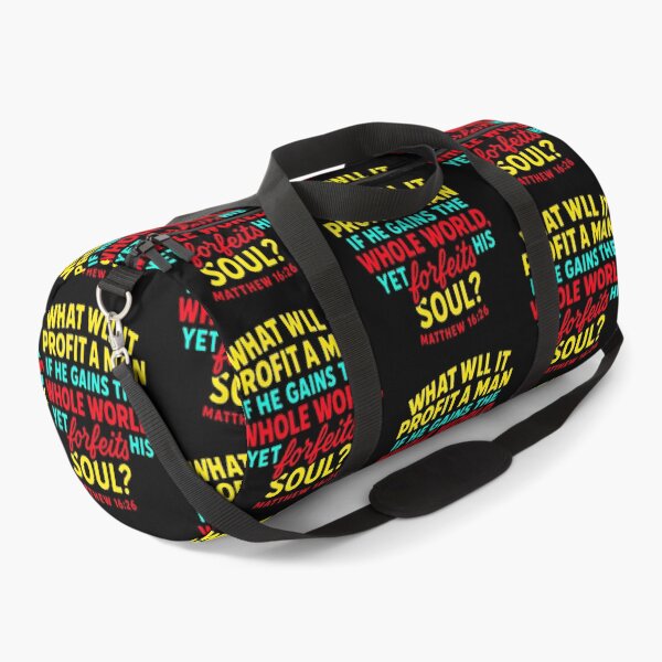 Item preview, Matthew 16:26 if He Gains The Whole World Yet Forfeits His Soul designed and sold by plushism.