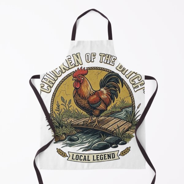 Item preview, Chicken of the Ditch - Funny Retro Rooster Local Legend Design designed and sold by Wear Sculpt.