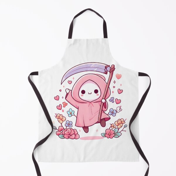 Item preview, Cute Pastel Grim Reaper with Hearts and Flowers designed and sold by ViviArtix.