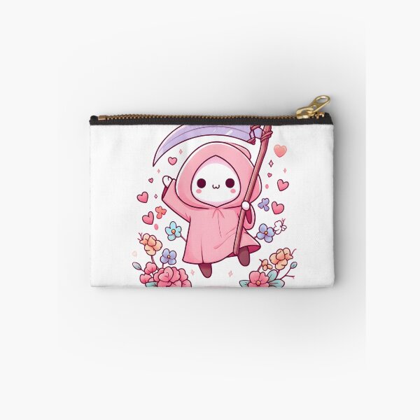 Item preview, Cute Pastel Grim Reaper with Hearts and Flowers designed and sold by ViviArtix.
