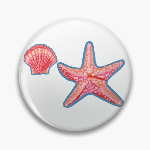 Item preview, Starfish and Shell designed and sold by InkHibiscus_Studios.