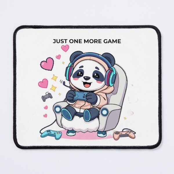 Item preview, Cute Panda Gamer Just One More Game Shirt designed and sold by PRINTNESTWEARCO.