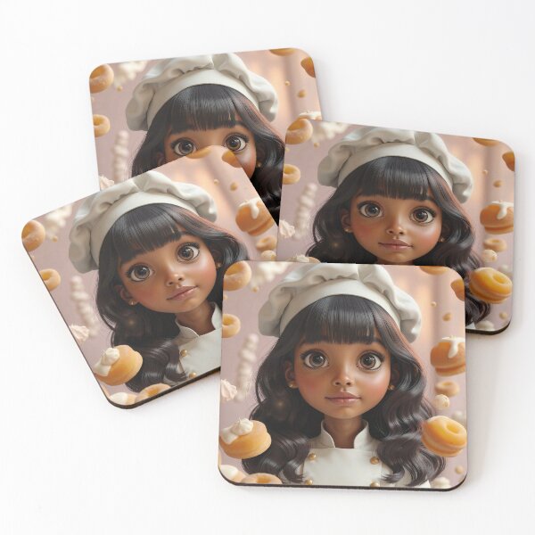 Item preview, Cute Donut Baker Girl | Adorable Chibi Dessert Shop Illustration designed and sold by Peachesncream4.