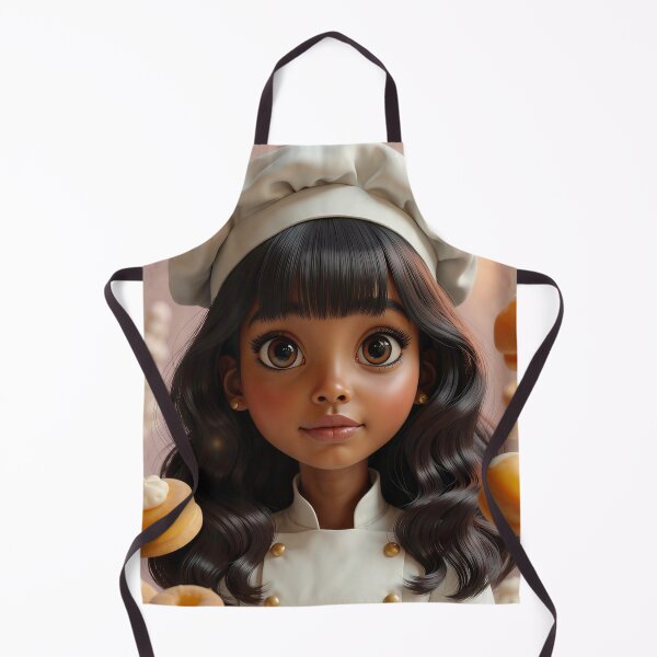 Item preview, Cute Donut Baker Girl | Adorable Chibi Dessert Shop Illustration designed and sold by Peachesncream4.