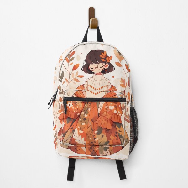 Item preview, Herbst Anime Girl – Cozy Autumn Aesthetic Illustration designed and sold by madkiitten.