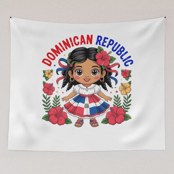 Item preview, Dominican Republic Girl Dominicana Pride for Girls Kids designed and sold by NUMAcreations.