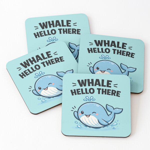 Item preview, Whale Hello There Funny Whale T-Shirt – Cute Ocean Pun Cartoon Design designed and sold by Aredbox.