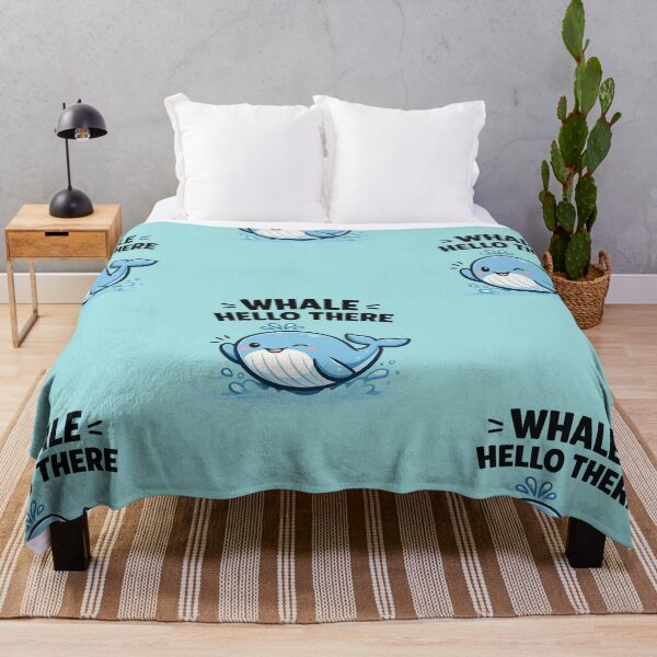 Item preview, Whale Hello There Funny Whale T-Shirt – Cute Ocean Pun Cartoon Design designed and sold by Aredbox.