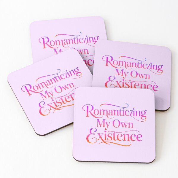 Item preview, Romanticizing My Own Existence Coquette Aesthetic Typography Quote designed and sold by Amanda's Factory.