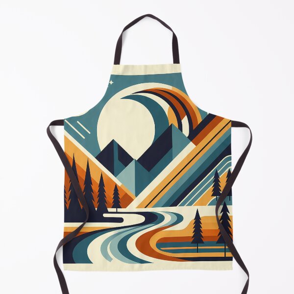 Item preview, Geometric Mountain Peaks Landscape designed and sold by InkSmithery.