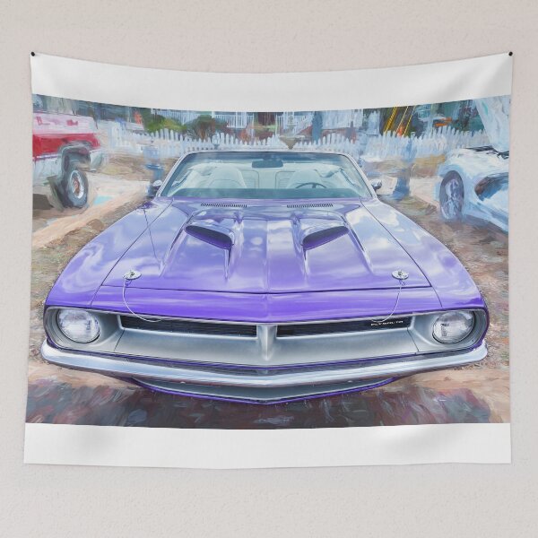 Item preview, 1970 Plum Crazy Purple Plymouth Hemi Barracuda 440-6 Convertible X154 designed and sold by RichFrancoCars.