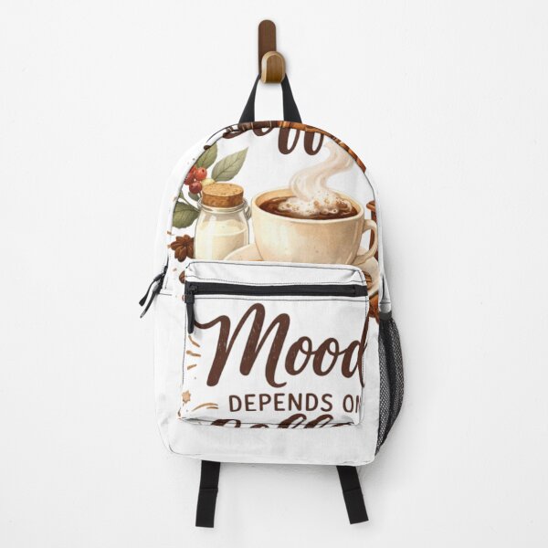 Item preview, Mood Depends on Coffee – Aesthetic Coffee Lover Quote Design designed and sold by Sanika arts .