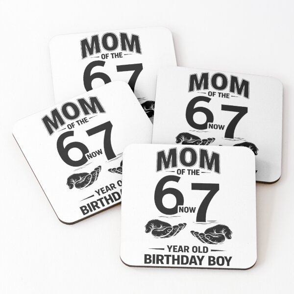 Item preview, Mom Of The 67 Year Old Birthday Boy Funny Quote designed and sold by margamPagenberg.