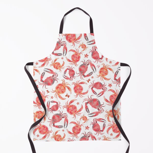 Item preview, Gone Crabbing - Watercolour crab in red and orange designed and sold by Elena O'Neill.