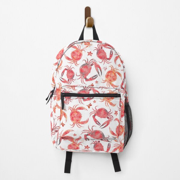 Item preview, Gone Crabbing - Watercolour crab in red and orange designed and sold by Elena O'Neill.