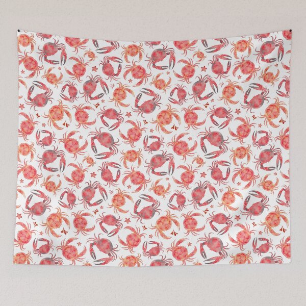 Item preview, Gone Crabbing - Watercolour crab in red and orange  designed and sold by Elena  O'Neill.