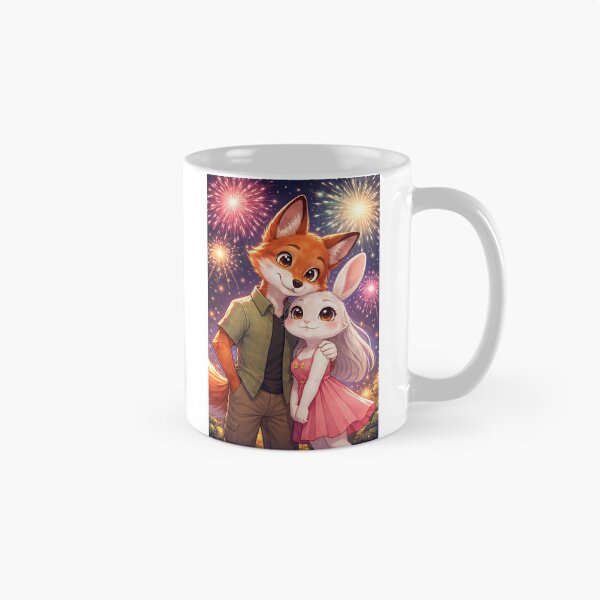 Item preview, Romantic fox and bunny fireworks designed and sold by Dharshu25.