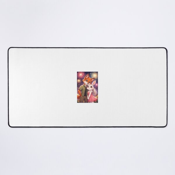 Item preview, Romantic fox and bunny fireworks designed and sold by Dharshu25.