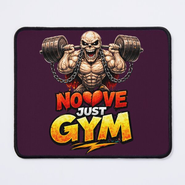 Item preview, No Love Just Gym – Hardcore Fitness Motivation Design designed and sold by Gym4Studio.