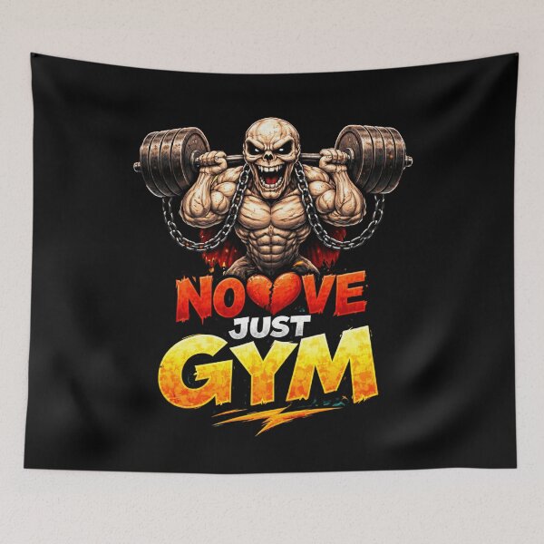 Item preview, No Love Just Gym – Hardcore Fitness Motivation Design designed and sold by Gym4Studio.