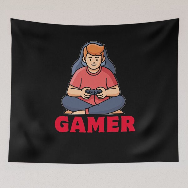 Item preview, Boy Gamer – Cute Cartoon Gaming designed and sold by Rasheedaholik.