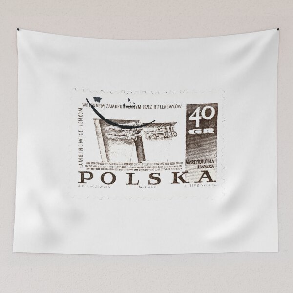 Item preview, Poland Polska Polish Vintage Brown Postage Stamp designed and sold by red-amber65.