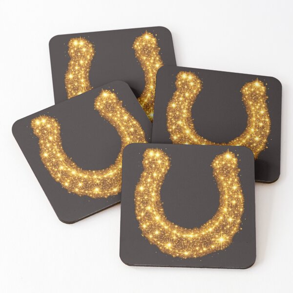 Item preview, Golden Lucky Horseshoe. Symbol of Luck and Prosperity. designed and sold by Nika Art Studio.